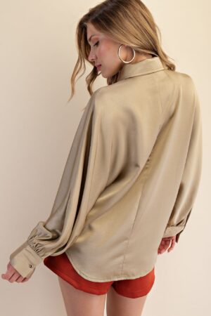 Voluminous Sleeve Blouse