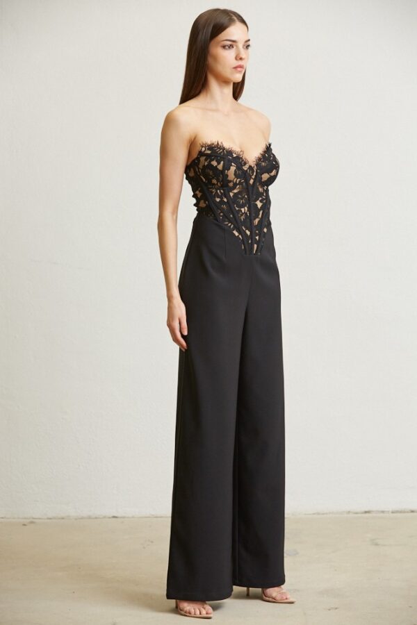 Eyelash Lace Jumpsuit Bolero 2pc Set - Image 5