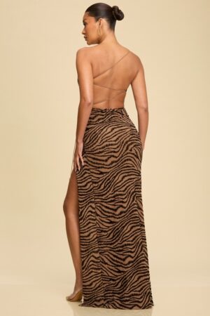 Texture Velvet Mesh Dress