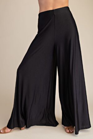 High Waist Wide Knit Pants