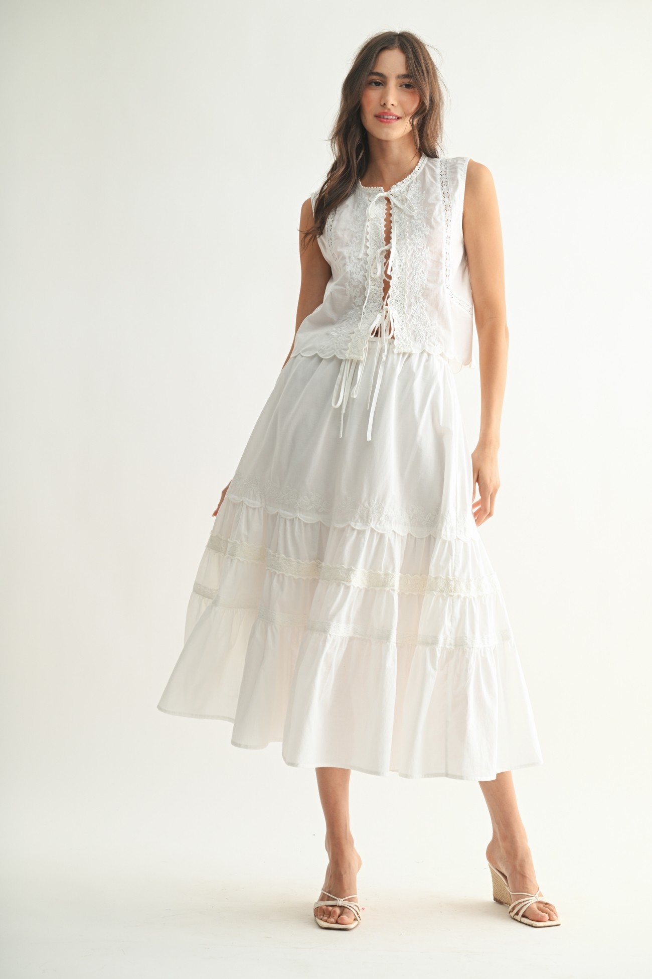 White Lace Two Piece Set - Image 5