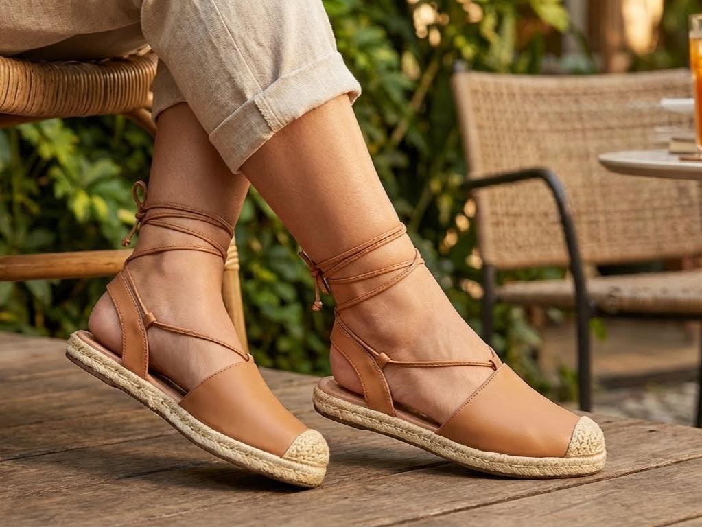 Brown Vizzano Alpargatas Style Adjustable Fit Brazilian Women’s Footwear for Comfort & Elegance Napa Turim Material Jute Sole - Image 2