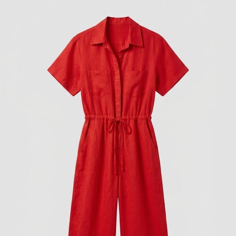 Italian Lady's 100% Linen Jumpsuit - Image 5