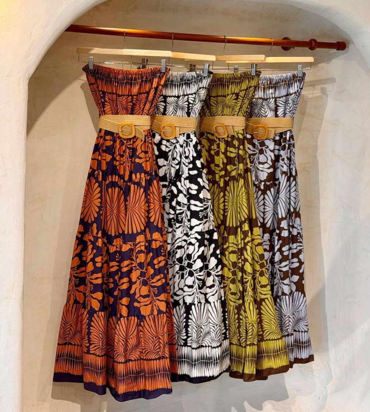 Elegant Floral Print MAXI Dress with Belted Waistband - Image 7