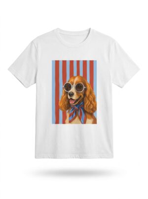 ✨ ESYAZO Made in Italy Dog Graphic T-Shirt – Premium One-Size Relaxed Pullover Tee ✨