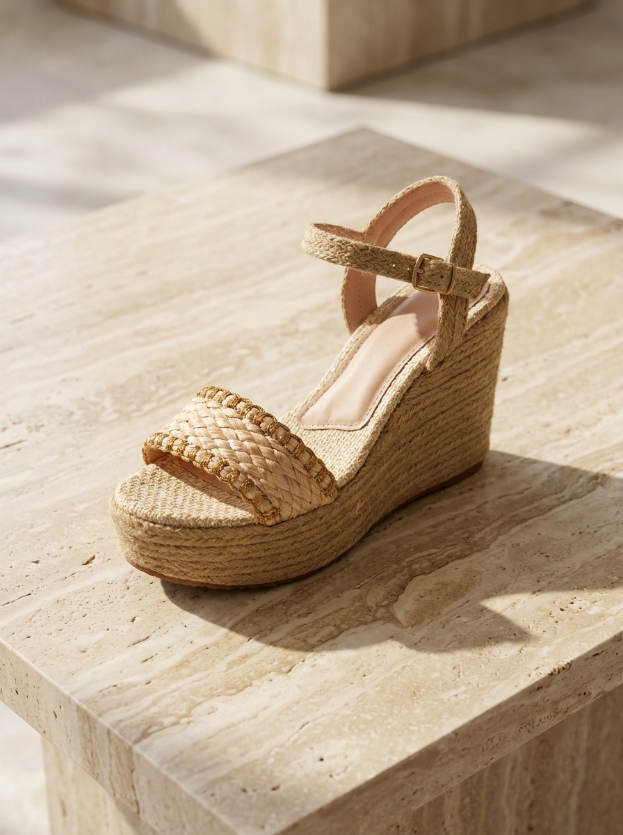Wedge Sandals with Adjustable Straps and Textured Sole for Comfortable Wear - Image 8
