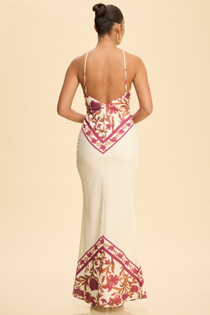 Bias Halter Maxi Dress - Image 2