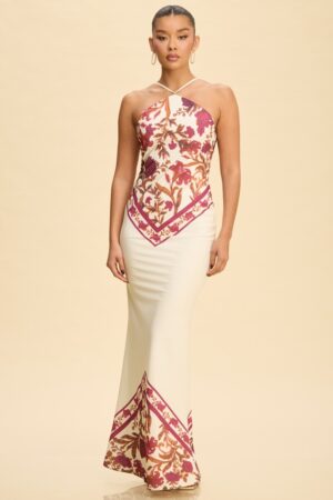 Bias Halter Maxi Dress